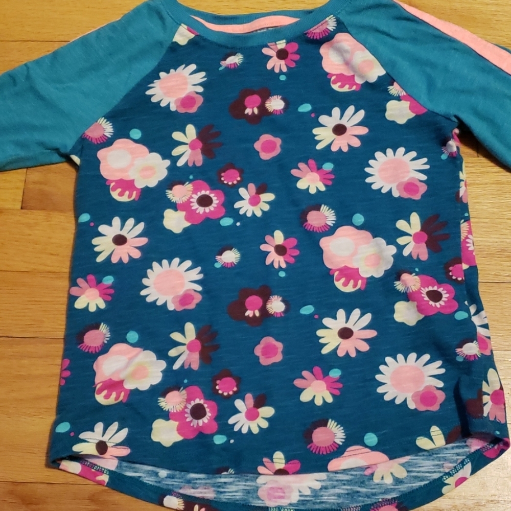 Girls flowered shirt